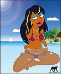 beach bikini dark-skinned_female dark_skin family_guy female roberta_coretta_tubbs roberta_tubbs solo the_cleveland_show