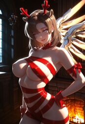 happy holly mercy from overwatch by brocolibaron