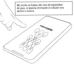 cellphone cheat cheating cheating_girlfriend cheating_wife comic comic_page comic_panel cuck cucked cucked_by_friend cuckolding cuckquean hand kaybur_(series) lesbian manga manga_page mexican_comic netorare ntr oxxo pattern pattern_cellphone reshiram_zecrom spanish spanish_dialogue spanish_text story yehda_(character)