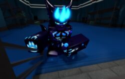 3d anthro balls cock furry in_heat kaiju_paradise male masturbation ravenuwu roblox roblox_game robloxian self_upload shark tagme wisp_(kaiju_paradise)