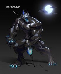 2024 absurd_res anthro barazoku big_muscles big_penis biped black_cum black_goo bodily_fluids canid canine canis colored_cum cum erection genital_fluids genitals hi_res huge_cock humanoid_genitalia humanoid_penis light looking_at_viewer male mammal moon moonlight muscular muscular_anthro muscular_male night nude_anthro nude_male penis solo taurodin unusual_bodily_fluids unusual_cum unusual_genital_fluids wolf