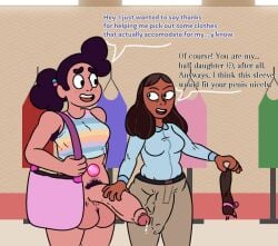 cartoon_network dwonksa hairy_armpits holding_penis pantless penis penis_out priyanka_maheswaran steven_universe stevonnie tagme