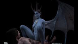 3d animated baldur's_gate_3 barefoot bouncing_breasts cowgirl_position devil devil_girl gale_dekarios mizora tagme vaginal_penetration video virtamate winged_humanoid wings