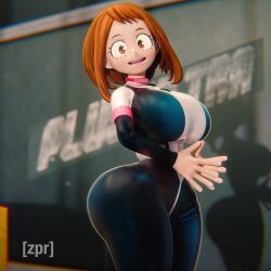 1girls 3d ass big_ass big_breasts big_butt bodysuit brown_hair bubble_butt caked_up cheesecake fat_ass hero_outfit_(mha) heroine high_school_student huge_ass huge_breasts huge_tits_teen light-skinned_female light_skin medium_hair my_hero_academia ochako_uraraka ochako_uraraka_(hero_outfit) red_eyes round_ass smile superheroine teen teen_girl teenage teenage_girl teenager thick_thighs tight_clothing venus_body voluptuous voluptuous_female wide_hips young young_female young_girl zaphysart zpr