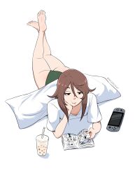 1girls big_ass feet feet_up laying_down laying_on_stomach lilith_(mkairos47) mkairos47 oc reading underwear