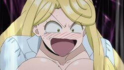 animated blonde_hair bouncing_breasts female huge_breasts katsute_kami_datta_kemonotachi_e liza_renecastle long_hair russian_girl screencap surprised