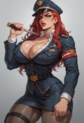 ai_generated cop dominatrix police uniform