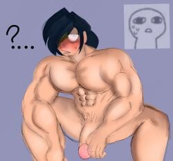 ... ? bad_anatomy brawl_stars cursed_image highres kenji_(brawl_stars) lazy_art muscular muscular_male naked naked_male nude nude_male poorly_drawn self_upload sillywillydillydally