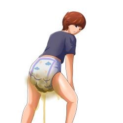 abdl diaper dirty fart farting femboy humiliation leaking messy messy_diaper peeing potty_dance potty_time twink