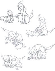 absol blush collar comic cunnilingus fellatio female feral feral_on_feral from_behind_position genderswap growlithe leash male moonlight-kat nintendo oral penetration pokemon pokemon_(species) pussy sex straight vaginal_penetration video_games