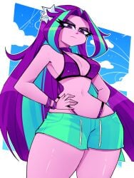 1girls aria_blaze bikini breasts equestria_girls female friendship_is_magic my_little_pony solo solo_female xan-gelx(xan)