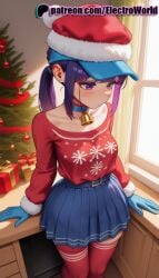 1girls 2025 ai ai_assisted ai_generated animal_costume anime anime_girl anime_style antlers artist_name bell belt black_choker blue_skirt blush bobblehat box breast breasts bust candy_cane capelet cappie_(miside) chest chimney choker christmas christmas_lights christmas_ornaments christmas_tree collarbone cool_mita_(miside) deer_ears electroworld fake_antlers fake_facial_hair fake_mustache female fireplace fur-trimmed_boots fur-trimmed_capelet fur-trimmed_dress fur-trimmed_gloves fur-trimmed_headwear fur-trimmed_hood fur-trimmed_jacket fur-trimmed_legwear fur-trimmed_shorts fur-trimmed_skirt fur-trimmed_sleeves fur_boots fur_trim gift gift_bag gift_box gloves hat hi_res high_quality high_resolution highres holding_gift holding_sack holly indoors jingle_bell merry_christmas miniskirt miside mita_(miside) mittens mole mole_under_eye multicolored_hair neck_bell open_window patreon patreon_username pine_tree pleated_skirt pom_pom_(clothes) purple_eyes purple_hair red_capelet red_gloves red_headwear red_legwear red_shirt red_sleeves reindeer reindeer_antlers reindeer_costume rug sack santa_bikini santa_boots santa_costume santa_dress santa_gloves santa_hat shirt sitting skirt snowflake_print snowing solo stable_diffusion tattoo thighhighs twintails two-tone_hair watermark window wooden_floor wreath