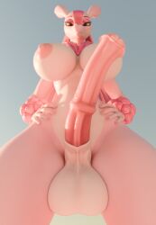 3d_(artwork) absurd_res animal_genitalia animal_penis anthro big_penis blender_cycles breasts digital_media_(artwork) equine_genitalia equine_penis erection genitals gynomorph haolde hi_res huge_cock intersex looking_at_viewer lovander mismatched_animal_penis mismatched_genitalia mismatched_penis nipples pal_(species) palworld penis pocketpair smile smiling_at_viewer solo