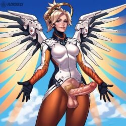 1futa ai_generated angela_ziegler ball_hair balls blizzard_entertainment blonde_hair blue_eyes clothed clothing erect_penis erection exposed_penis flordulce flying futa_only futanari hairy_balls hairy_testicles in_the_air mercy mercy_(overwatch) outdoors overwatch penis penis_out pubic_hair seductive seductive_look seductive_smile sky solo_futa testicles wings