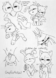 anthro anthro_on_anthro anthro_only black_sclera bunny critters_(poppy_playtime) domestic_rabbit furry_only grayfoxactual green_body green_fur green_skin hoppy_hopscotch hoppy_hopscotch_(poppy_playtime) no_humans oc ocs poppy_playtime poppy_playtime_(chapter_3) rabbit sex smiling_critters tagme white_pupils