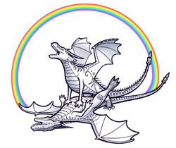 ambiguous_gender dragon male rainbow sex skadjer western_dragon