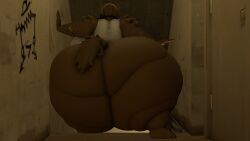 bbw big_ass big_breasts breasts bubble_butt huge_ass huge_breasts hyper_ass kingofthekabuto overweight queenofthekabuto solo thick_thighs wide_hips