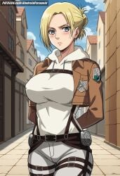 1girls ai_generated aindroidparanoid annie_leonhardt ass attack_on_titan big_ass big_breasts big_butt blonde_hair blue_eyes breasts busty curvy cute fat_ass female female_only hair hi_res hips huge_ass huge_breasts human large_ass large_breasts legs narrow_waist shingeki_no_kyojin short_hair slim_waist stable_diffusion tagme thick_ass thick_thighs uniform voluptuous waist wide_hips