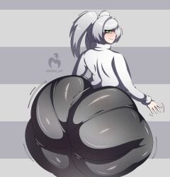 1girls ass ass_focus ass_up big_ass big_butt big_thighs butt_focus butt_jiggle evedeve female female female_focus female_only frieren huge_ass huge_butt huge_thighs hyper hyper_ass hyper_butt jiggle jiggling_ass jiggling_butt jiggling_thighs looking_at_viewer looking_back solo solo_female solo_focus tight_clothes tight_clothing tight_fit tight_pants white_hair