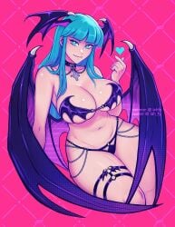 morrigan aensland from darkstalkers by iahfy