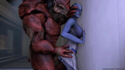 1boy 1girls 3d alien alien_girl animated asari balls comandorekin female interspecies krogan liara_t'soni male mass_effect no_sound penis rekin3d sex shorter_than_10_seconds source_filmmaker tagme urdnot_wrex video