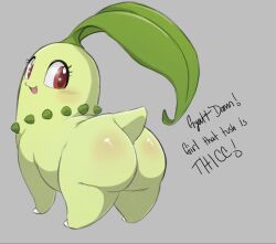 chikorita from game freak by squigglydraws