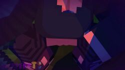 1female 1girl1boy 1girls 3d animated ass becoming_erect blue_eyes bottomless bottomless_female brown_hair brown_hair_female cleavage creeper crop_top eye_contact female female_only flower_in_hair gif green_body hair_flower hair_ornament heart holding_object human_female imminent_sex jenny_belle_(slipperyt) legs_apart legs_spread legwear light-skinned_female light_skin looking_at_another looking_at_each_other looking_at_genitalia looking_at_penis looking_at_pussy looking_down mine-imator minecraft monster monster_boy night_sky no_pants outdoor_nudity outdoors outside pussy red_eyes shaved_crotch shaved_pussy short_hair sitting slipperyt spread_legs sword thighhighs thighs vagina