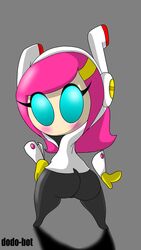 1girls alien alien_girl ass ass_focus dat_ass dodo-bot female female_only kirby:_planet_robobot kirby_(series) kirby_planet_robobot looking_at_viewer looking_back mouthless mouthless_female pink_hair solo susanna_patrya_haltmann susie_(kirby)