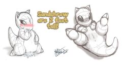 10s 2015 anus blush cum cum_in_mouth cum_in_pussy cum_inside cum_on_face english_text female feral finger_in_mouth nekostar nintendo pokémon_(species) pokemon pokemon_(species) pussy sandshrew solo spread_legs spreading text top_down upside-down video_games