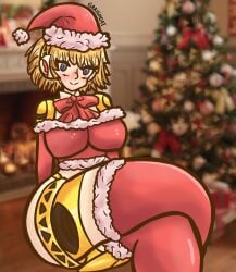 aigis (persona) from christmas by graighoat