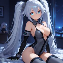 1girls 2025 absurdly_long_hair aegis_elysium ai_generated arm_up armpit armpits arms_up big_breasts black_dress black_gloves black_heart black_heart_(neptunia) blue_eyes blushing_at_viewer blushing_female breasts choujigen_game_neptune city city_scape cityscape cleavage compile_heart cropped doll dress elbow_gloves female female_focus female_only gloves hair_ornament headpiece hi_res high_quality high_res high_resolution highleg highleg_leotard huge_breasts hyperdimension_neptunia_the_animation idea_factory indoor indoors large_breasts leaning_forward leotard long_hair neptune_(series) neptunia_(series) night_city night_sky noire noire_(neptunia) open_arms party_dress room seductive_look seductive_smile shiny shiny_skin sky smiling smiling_at_viewer solo solo_focus stockings thick thick_breasts thick_thighs thighhighs thighs tiara twintails very_long_hair wall wall_(structure) watermark white_hair window windows