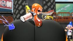 1boy 1girls allstarman animal_humanoid anthro cephalopod cephalopod_humanoid dualies dualies_(splatoon) glooga_dualies glooga_dualies_deco huge_ass huge_butt humanoid hyper hyper_ass hyper_butt inkling inkling_boy inkling_girl john_(splatoon) kaori_(splatoon) laughing laughing_at_another mask_(marking) massive_ass massive_butt nintendo pointing_at_another pointy_ears pseudo_hair source_filmmaker splatoon splatoon_(series) squid tentacle tentacle_hair weapon weapons