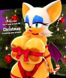 rouge the bat from christmas by tahlian