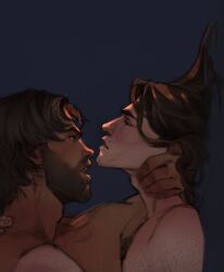 2boys 2d 2d_(artwork) arcane arcane_jayce arcane_viktor beard bearded bed bedroom bedroom_sex bigger_male bigger_penetrating_smaller black_hair blue_blackground blush bred bred_cuntboy breeding brown_hair choking close_up closed_eyes couple couple_(romantic) cuddling cum cum_in_ass cumming_together cumming_while_penetrated cumming_while_penetrating dark-skinned_male dark_hair dark_skin digital_media_(artwork) disabled_male eye_contact eyes_open face fucking_good_and_hard gay gay_male gay_sex hand_around_neck hand_in_hair hand_on_arm hand_on_face hand_on_neck hands holding house hugging humping implied_anal implied_penetration implied_sex intense_sex jayce_talis jayvik knees knees_up latino latino_male laying_down laying_on_bed league_of_legends legs light-skinned_male long_hair long_hair_male looking_pleasured loving_couple loving_it loving_sex lube male male/male male_focus male_only masculine_male moaning moaning_in_pleasure mole muscular muscular_male naked naked_male nude nude_male orgasm_face pale_skin pale_skinned_male possessive romantic romantic_couple romantic_sex rough_sex sex size_difference skinny_male smaller_male smaller_penetrated snuggling soft staring staring_at_another sweet tan_skin thighs twink viktor_(league_of_legends) yaoi