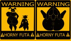 adoniasfra animated anus big_ass big_breasts futa_on_female futanari mating_press sex size_difference warning_sign warning_sign_person
