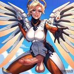 1futa ai_generated angela_ziegler ball_hair balls blizzard_entertainment blonde_hair blue_eyes clothed clothing erect_penis erection exposed_penis flordulce flying futa_only futanari hairy_balls hairy_testicles in_the_air mercy mercy_(overwatch) outdoors overwatch penis penis_out pubic_hair sky smile solo_futa testicles wings