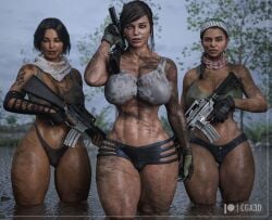 3d 3girls abs activision big_breasts big_thighs black_hair breasts bust busty call_of_duty call_of_duty_modern_warfare call_of_duty_modern_warfare_2_(2022) cga3d curvaceous curvy curvy_figure erotichris farah_karim female female_focus female_only hips hourglass_figure huge_breasts huge_thighs infinity_ward large_breasts large_thighs legs light-skinned_female light_skin mara_(cod) mature mature_female modern_warfare_(2019) multiple_girls muscular muscular_female slim_waist thick thick_hips thick_legs thick_thighs thighs top_heavy valeria_garza voluptuous waist warzone wide_hips