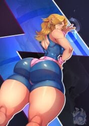 1girls absurdres ass athletic athletic_female belt big_ass big_breasts big_thighs blonde_hair blue_eyes blush bodysuit breasts earrings fanning_self fantastic_four female female_focus female_only gigantic_ass gigantic_thighs highres hoop_earrings huge_ass huge_thighs invisible_woman invisible_woman_(marvel_rivals) jewelry large_breasts long_hair marvel marvel_rivals milf mrdeathcat skintight solo sue_richards sue_storm superhero_costume superheroine tagme thick_hips thick_thighs thighs