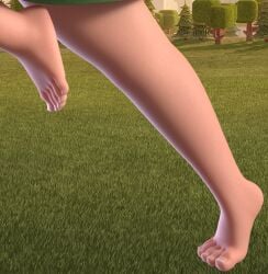 archer_queen_(clash_of_clans) clash_(series) clash_of_clans clash_royale face_out_of_frame feet feet_focus foot_fetish foot_focus