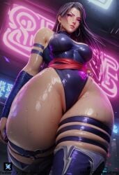 1girls absurd_res ai_generated ass big_ass female female_focus female_only hi_res huge_ass large_ass light-skinned_female light_skin looking_at_viewer marvel marvel_comics marvel_girl marvel_rivals pornlandlord psylocke psylocke_(marvel_rivals) sai_(marvel) solo thighs vengeance_psylocke wide_hips