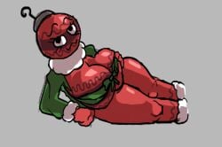 .dotace .dotase big_ass big_breasts big_thighs bobette_(dandy's_world) bow christmas christmas_ornament christmas_ornaments dandy's_world dandys_world hand_on_hip laying_on_side on_side ribbon ribbon_accessory ribbons roblox roblox_game toon wrapped wrapped_breasts