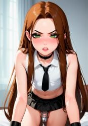 ai_generated april_(femboy) avril_lavigne_(cosplay) femboy feminization forced_feminization not_psycho otoko_no_ko otokonoko sissification sissy