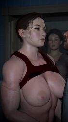 abigail_anderson animated big_breasts braided_hair dominant_female domination handjob jiggling_breasts mel_(the_last_of_us) muscular_female scar shirt_lift shirt_up sound tagme the_last_of_us the_last_of_us_2 video yellowbea