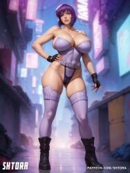 ai_generated big_breasts breasts ghost_in_the_shell kusanagi_motoko large_breasts shtora thick_thighs