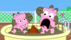 1boy brother_and_sister female george_pig non-web_source off-topic peppa_pig peppa_pig_(series) pig scat siblings tagme toon_(style)