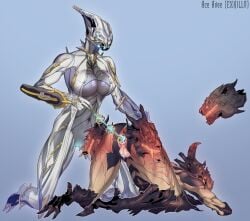 aceavoeexkillo anal anal_beads anal_sex anus ass helping_hand pussy pussy_juice valkyr_(warframe) voruna_(warframe) warframe