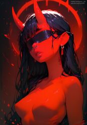 ai_generated demon devil female girl love_r_ai red_body