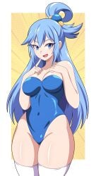 abysswatchers aqua_(konosuba) blue_eyes blue_hair breasts female female_only kono_subarashii_sekai_ni_shukufuku_wo! solo tagme