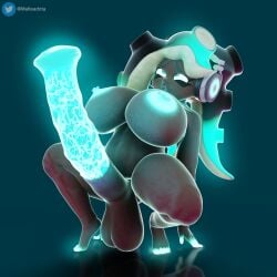 3d 3d_(artwork) dark-skinned_futanari dark_skin futa_only futanari glowing_eyes glowing_finger glowing_genitalia glowing_nipples glowing_penis headphones horsecock horsecock_futanari malteadota marina_(splatoon) massive_breasts massive_penis massive_thighs monster_cock nipple_piercing simple_background splatoon splatoon_2 tagme tentacle_hair twitter_username veiny_penis