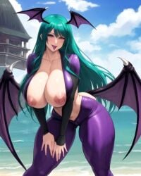 ai_generated artsparta117 bat big_breasts darkstalkers huge_breasts morrigan_aensland succubus